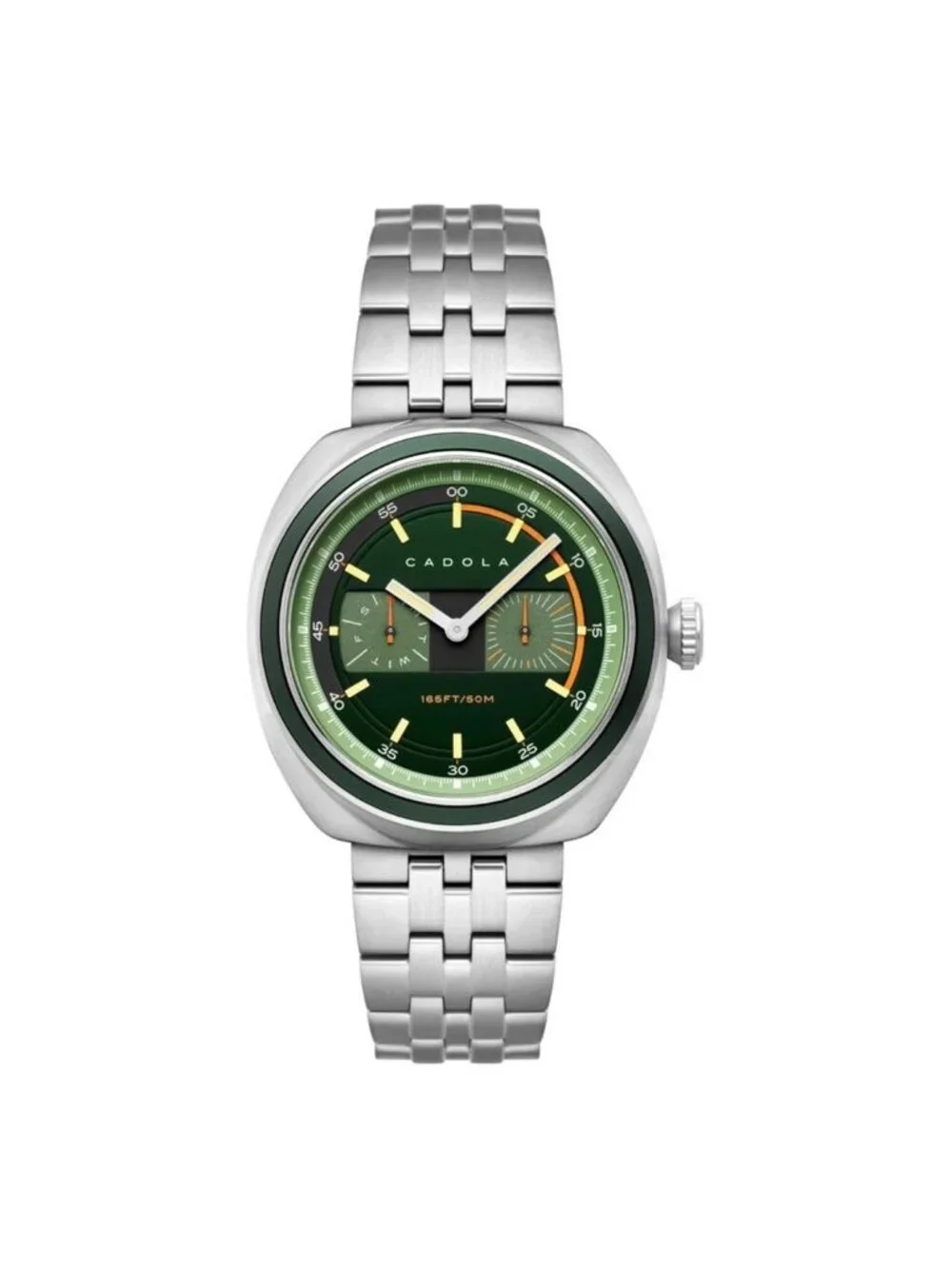 NWT Cadola Giulia GMT Quartz Green Dial Men's Watch